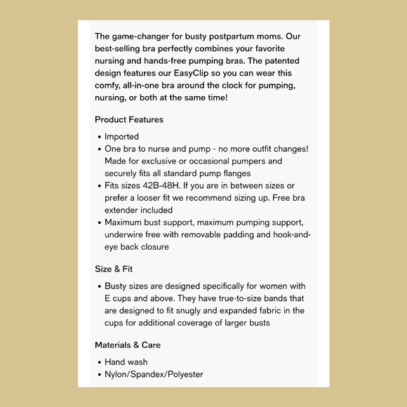 Kindred Bravely Sublime Hands-Free Pumping & Nursing Maternity Bra - M - Picture 10 of 12